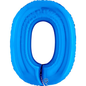 Number 0 Blue 40inc