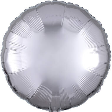 Foil Balloon Rond Zilver - 45 cm