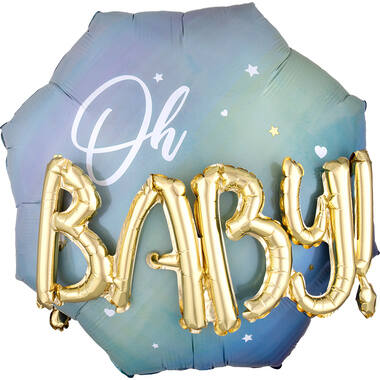 Multi Blauw Baby Boy 76x71cm