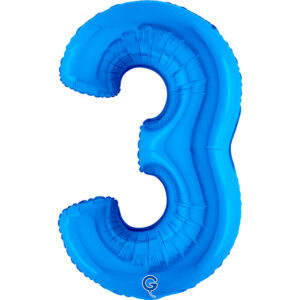 Number 3 Blue 40inc