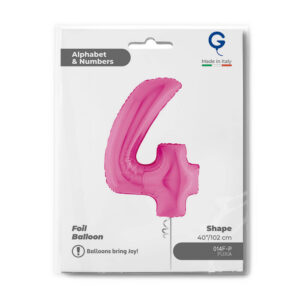 Number 4 Fuxia 40inc