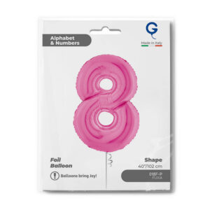 Number 8 Fuxia 40inc