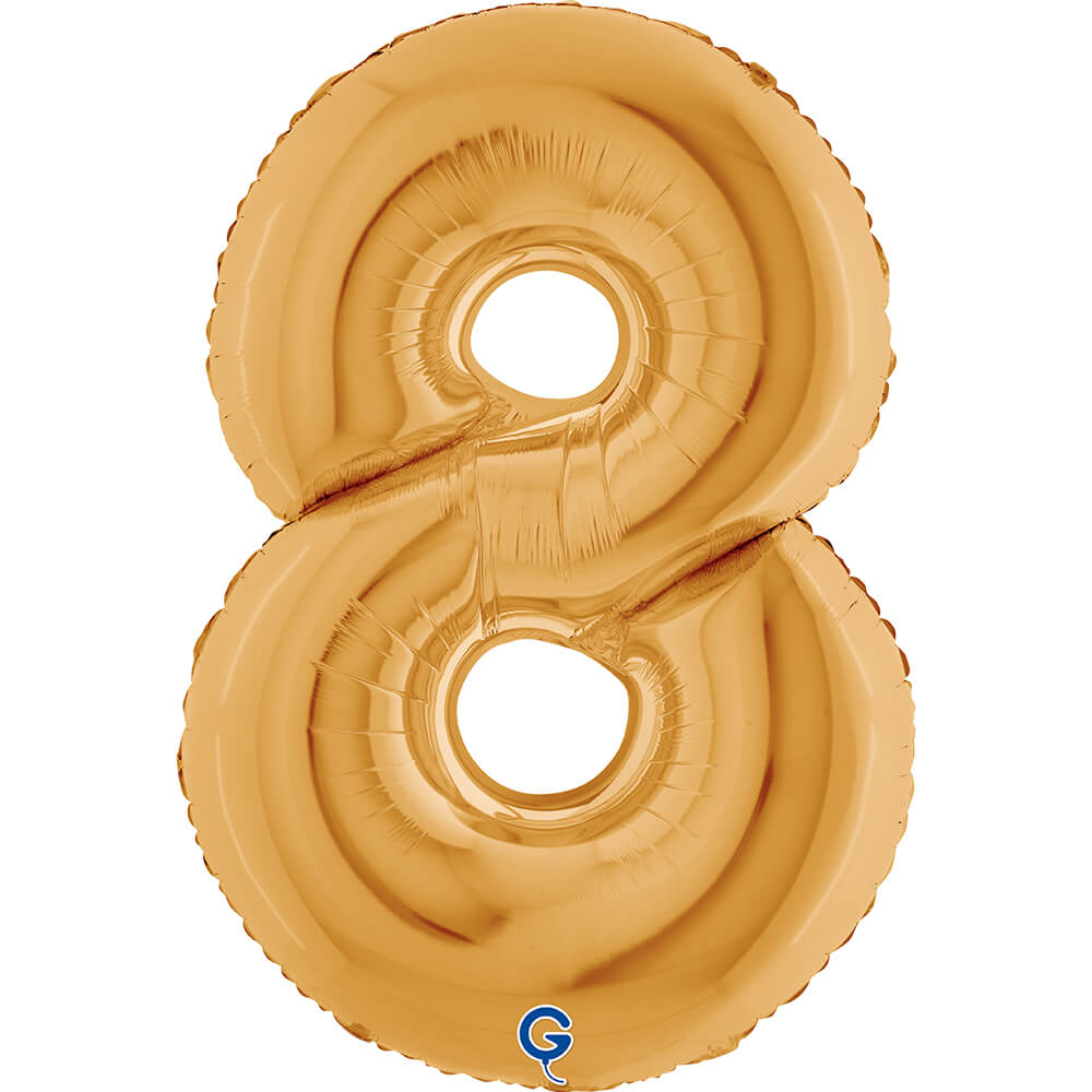 Cijfer 8 Goud 102cm
