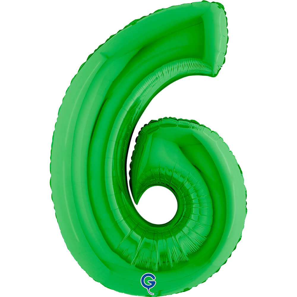 Cijfer 6 Groen 102cm
