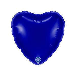 Heart 04inc Blue Capri