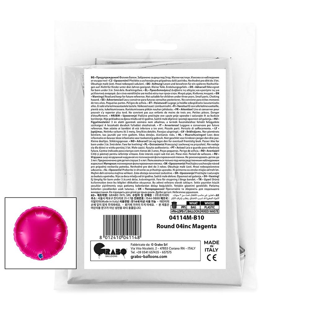 Rond 10cm Magenta