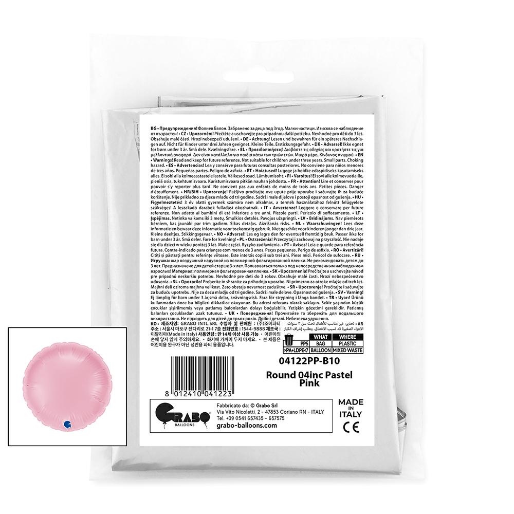 Rond 10cm Pastel Roze