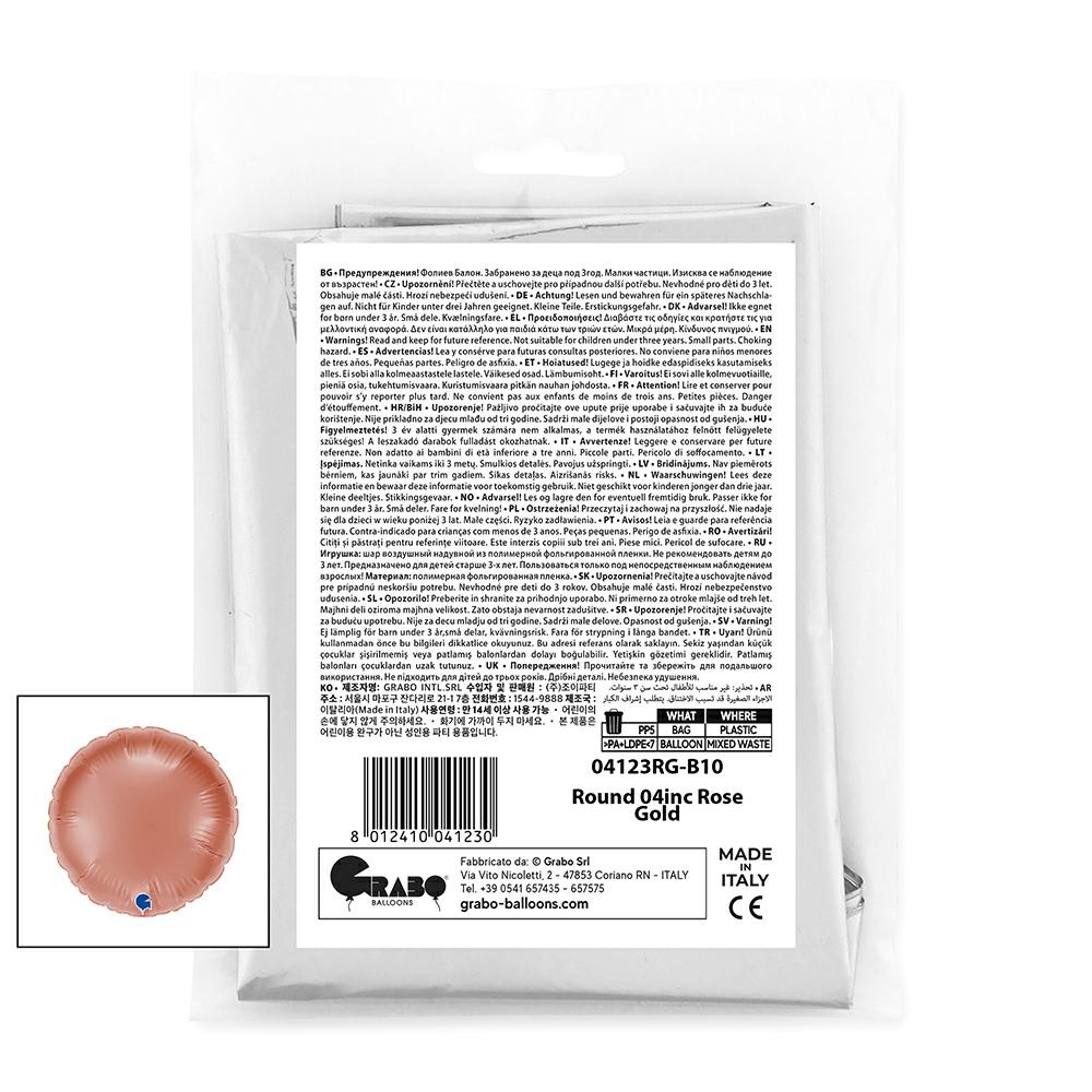 Rond 10cm Rosé Goud