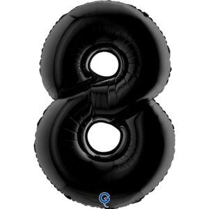Number 8 Black 40inc