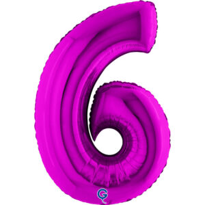 Number 6 Purple 40inc