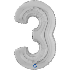 Number 3 Silver 07inc