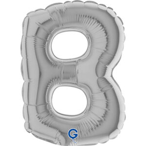 Letter B Silver 07inc