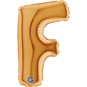Letter F Gold 07inc