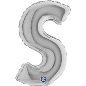 Letter S Silver 07inc