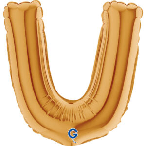 Letter U Gold 07inc