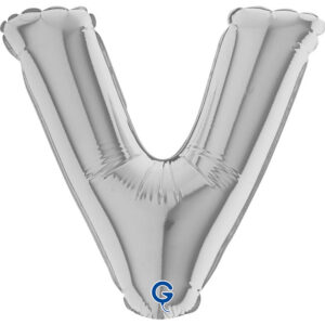 Letter V Silver 07inc