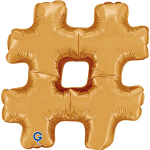 Symbol Hashtag Gold 07inc