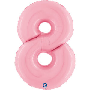 Number 8 Pastel Pink 40inc