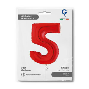 Number 5 Red 40inc