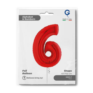 Number 6 Red 40inc