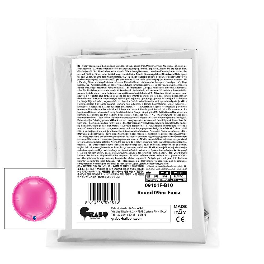 Rond 23cm Fuxia