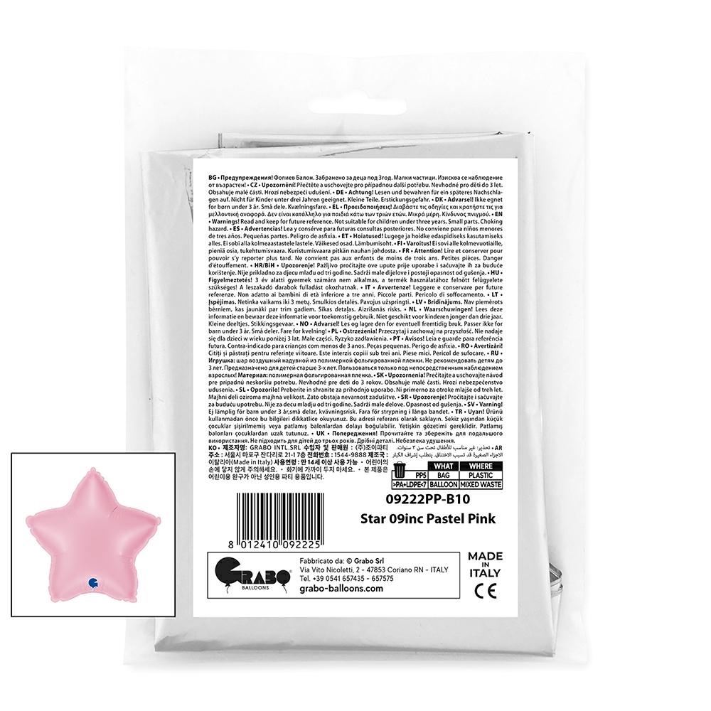 Ster 23cm Pastel Roze