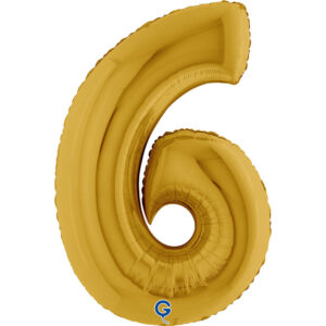 Number 6 Gold 5 40inc