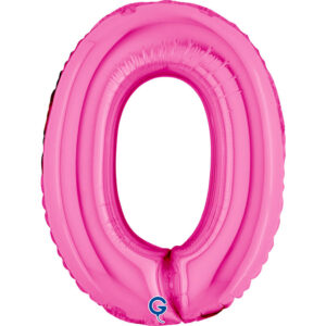 Number 0 Fuxia 14inc