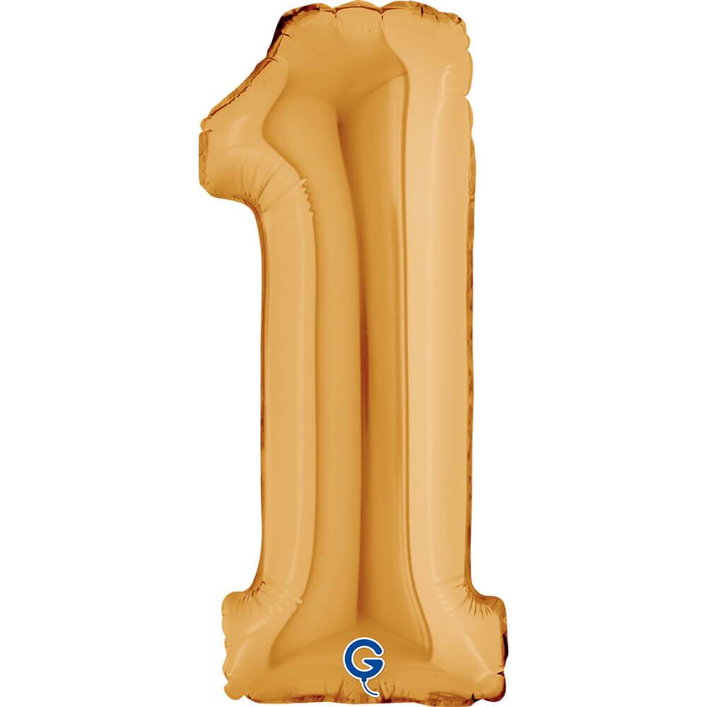 Cijfer 1 Goud 36cm