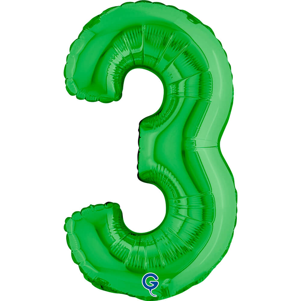 Cijfer 3 Groen 36cm