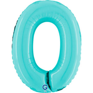 Number 0 Pastel Blue 14inc