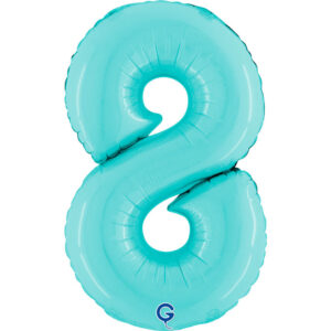 Number 8 Pastel Blue 14inc