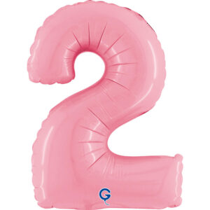 Number 2 Pastel Pink 14inc