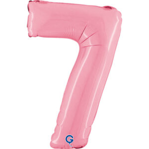 Number 7 Pastel Pink 14inc