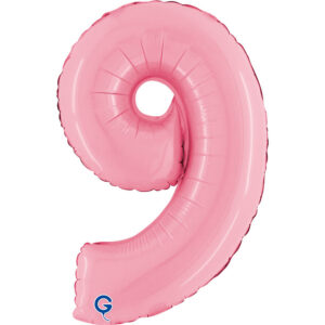 Number 9 Pastel Pink 14inc