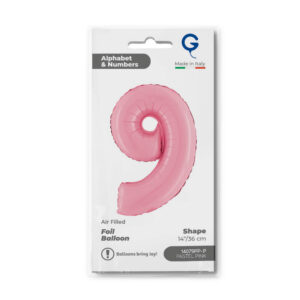 Number 9 Pastel Pink 14inc