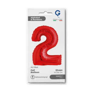 Number 2 Red 14inc