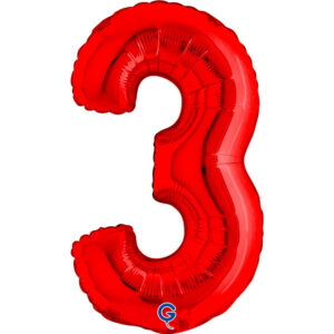 Number 3 Red 14inc