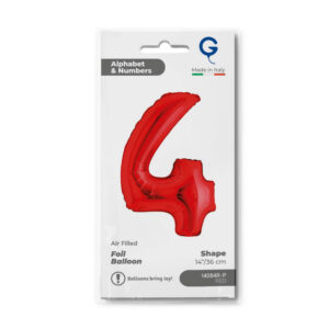 Number 4 Red 14inc