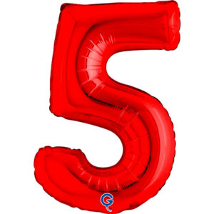 Number 5 Red 14inc