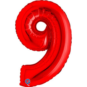 Number 9 Red 14inc