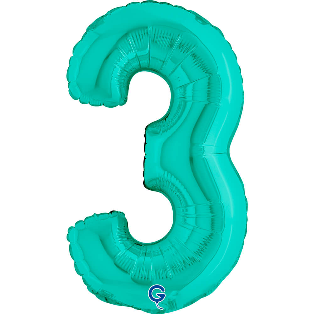 Cijfer 3 Tiffany 36cm