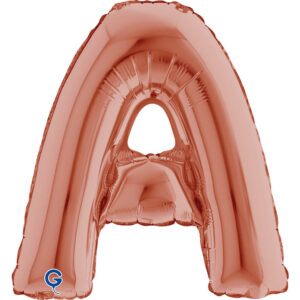 Letter A Rose Gold 14inc