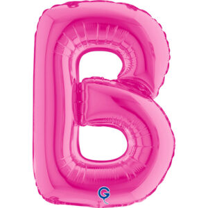 Letter B Fuxia 14inc