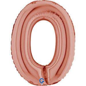 Number 0 Rose Gold 14inc