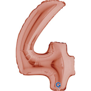 Number 4 Rose Gold 14inc