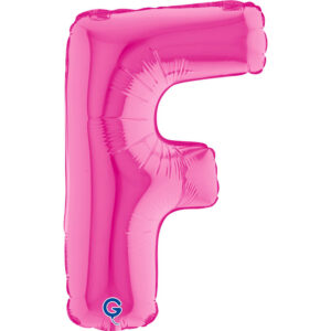 Letter F Fuxia 14inc