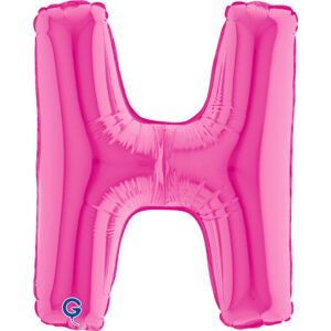 Letter H Fuxia 14inc