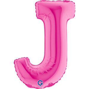 Letter J Fuxia 14inc