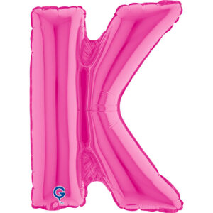 Letter K Fuxia 14inc